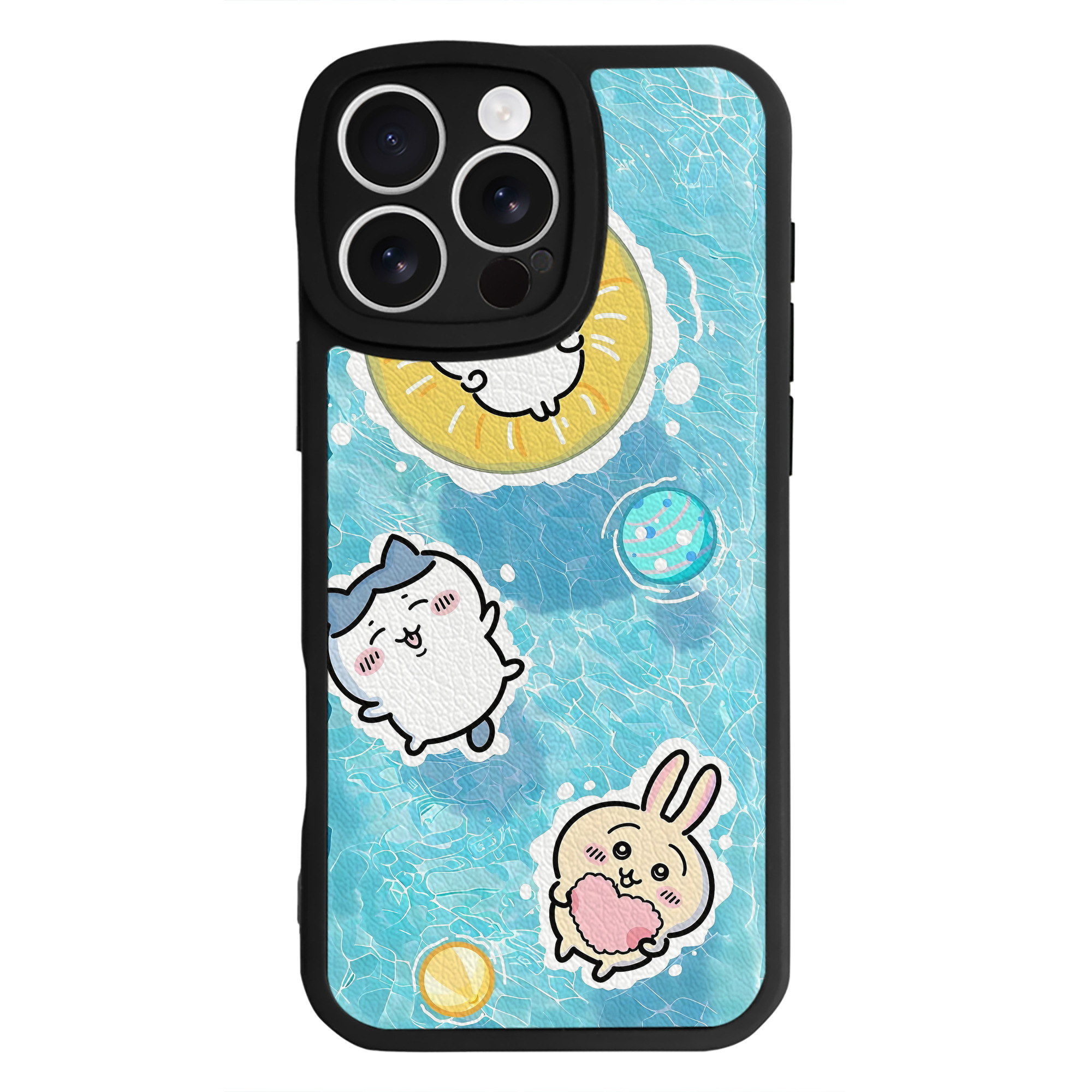 （画像用） ちいかわ Chii-kawa 【iPhone 16シリーズ対応】シリコンスマホケース（レザー調） 材質：シリコン